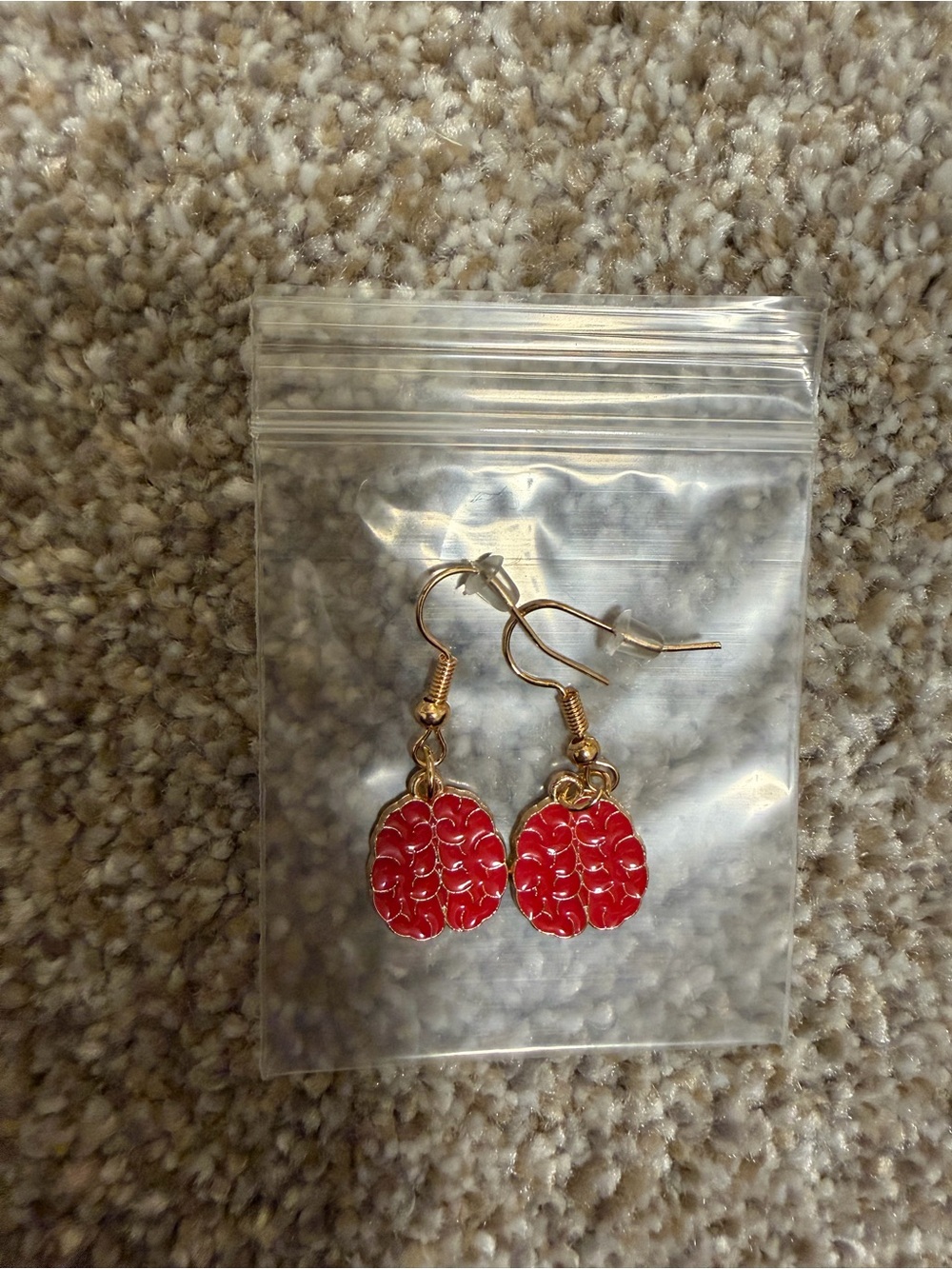 Red Floral Drop Earrings - Women's Accessories